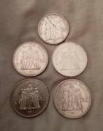 Zilveren Hercules munten, Ophalen of Verzenden, Frankrijk, Overige waardes