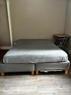 Lattenmatrasbodem IKEA met poten 160 x 200 cm donkergrijs, Huis en Inrichting, Slaapkamer | Matrassen en Bedbodems, Ophalen, Tweepersoons
