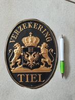 BORDJE BLIK VERZEKERING TIEL, OUDJE., Verzamelen, Merken en Reclamevoorwerpen, Ophalen of Verzenden, Gebruikt