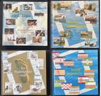 4 thema-boekjes voor postzegels en velletjes., Verzenden, Verzamelalbum