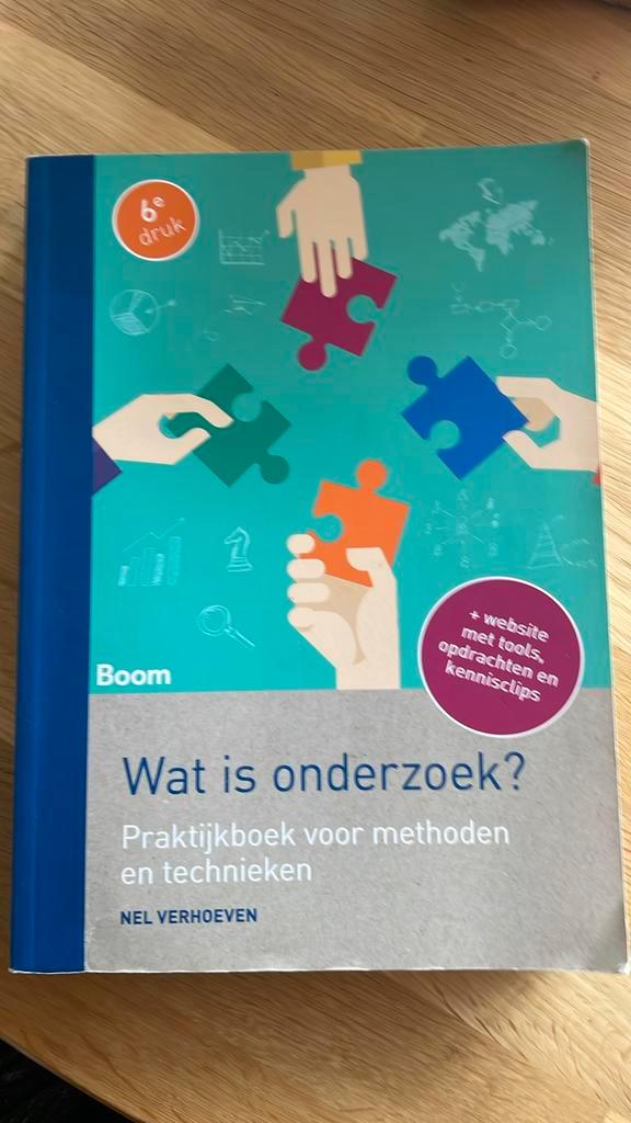Nel Verhoeven - Wat is onderzoek?, Boeken, Wetenschap, Zo goed als nieuw, Ophalen of Verzenden
