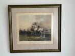 Antieke paardensport gravure Le jockey au moment de cheval, Antiek en Kunst, Ophalen