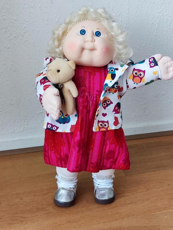 Cabbage Patch Kid, meisje, blond, Kinderen en Baby's, Speelgoed | Poppen, Zo goed als nieuw, Overige typen, Ophalen of Verzenden