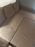 Gratis hoekbank af te halen, Ophalen, Gebruikt, Bruin, Tweepersoons