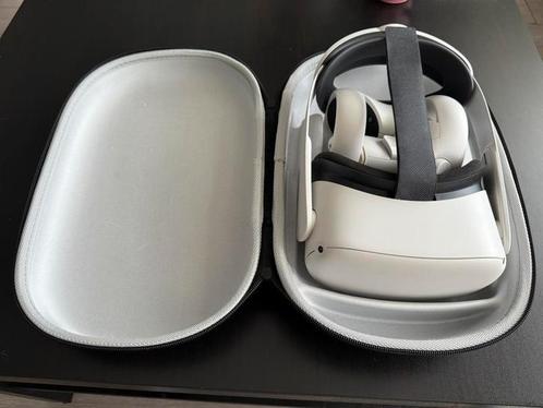 VR-bril Oculus Meta Quest 2 128 gb met elitestrip, Spelcomputers en Games, Virtual Reality, Zo goed als nieuw, Sony PlayStation