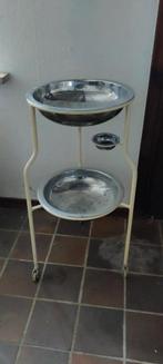 Industriële, vintage ziekenhuis trolley, waskom, planthouder, Ophalen, Gebruikt