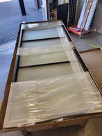 Stalen scharnierdeur - 231,5 x 93,0 - Mat glas, 215 cm of meer, Glas, 80 tot 100 cm, Ophalen of Verzenden