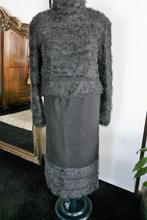 Lekker warm set rok/trui DIKTON'S Merinowol en poly M/L, Nieuw, Grijs, Maat 38/40 (M), Verzenden