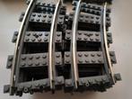 lego trein 9 volt 19x gebogen rails metalen strip, Ophalen of Verzenden, Gebruikt