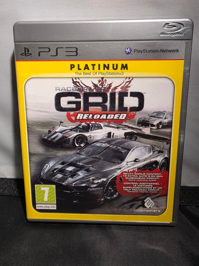 PS3 Game: Race Driver Grid Reloaded, Spelcomputers en Games, Games | Pc, Online, Gebruikt, 1 speler, Racen en Vliegen