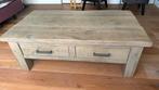 Massief eiken landelijk moderne salontafel van de Bommel, Ophalen, Landelijk modern, 100 tot 150 cm, Eikenhout