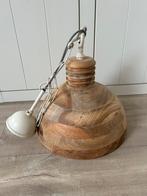 Teakhouten hanglamp, Huis en Inrichting, Lampen | Hanglampen, Ophalen of Verzenden, Zo goed als nieuw, Hout
