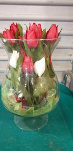 vaas met kunsttulpen en decoratie, Ophalen of Verzenden, 'T Olde Gre-j, Info@toldegrej.nl, Endepoelstraat 20f Didam