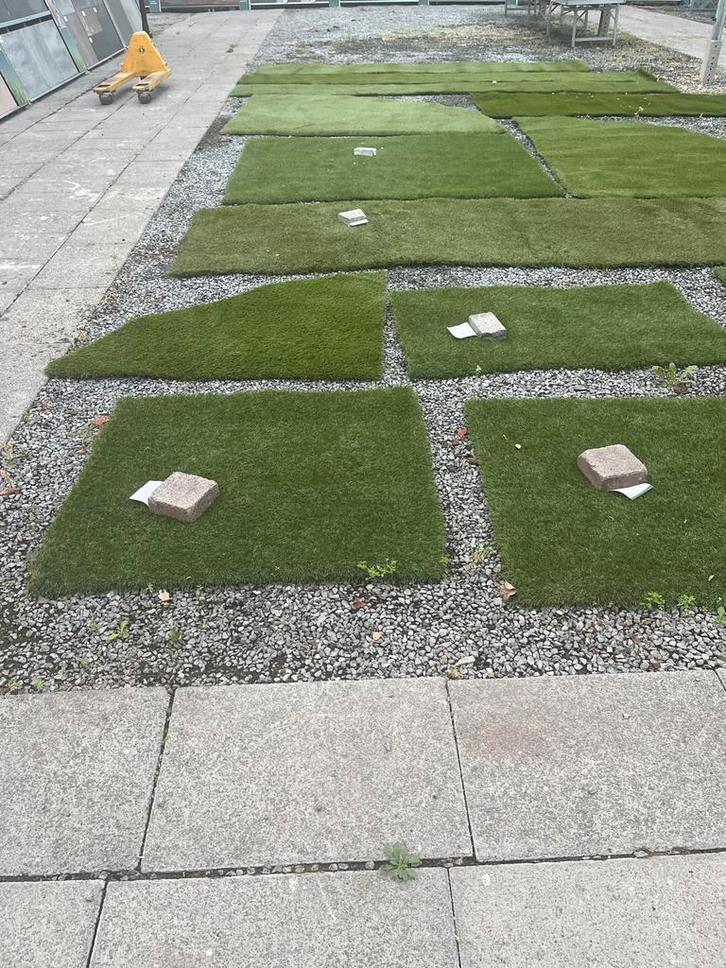 Kunstgras Reststukken - Nieuw!  Prijs vanaf €7,50, Tuin en Terras, Gras en Kunstgras, Nieuw, Kunstgras, Minder dan 10 m², Ophalen