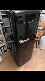 Zwarte Smeg koelkast fab28, Witgoed en Apparatuur, Met vriesvak, 200 liter of meer, Ophalen of Verzenden, Zo goed als nieuw