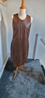 Prachtige leren jurk van Pauw Amsterdam, Kleding | Dames, Jurken, Verzenden, Zo goed als nieuw, Maat 38/40 (M), Knielengte