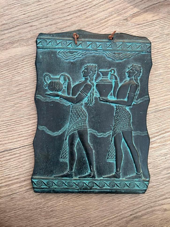 Decoratief Bord met Antieke Afbeelding, Antiek en Kunst, Antiek | Wandborden en Tegels, Ophalen of Verzenden