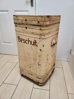 Antiek Beschuitblik, koekblik, winkelblik., Verzamelen, Blikken, Ophalen, Gebruikt, Overige