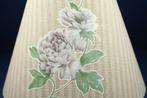 2 x vintage lampenkap stof, bruin gestreept met bloemen. 6C8, Tweedehands verkoop, Tweedehands verkoop, Gebruikt, Ophalen of Verzenden