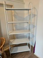 Witte metalen stellingkast met 5 planken, Ophalen, Zo goed als nieuw