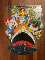 Plastic 3D Sinterklaas posters, Ophalen, Gebruikt