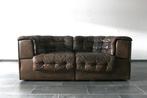 De Sede vintage DS11 loveseat in bruin leer, Gebruikt, Midcentury, vintage,, Hout, 150 tot 200 cm