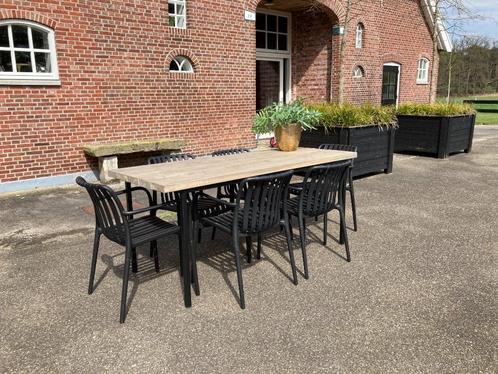 Tuintafel / eettafel 165 cm lang, Tuin en Terras, Tuintafels, Nieuw, Rechthoekig, Metaal, Ophalen of Verzenden