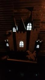 Halloween spookhuis met verlichting, Hobby en Vrije tijd, Versiering, Halloween of Griezel, Ophalen of Verzenden, Zo goed als nieuw