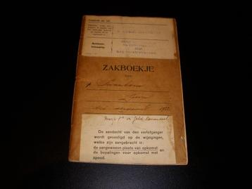 Militair Zakboekje 2e Regiment Genietroepen uit 1922  beschikbaar voor biedingen