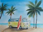 aquarel vw camper, Ophalen of Verzenden