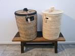 Berber Wasmand met handvat en deksel, Huis en Inrichting, Woonaccessoires | Kussens, Ophalen of Verzenden, Nieuw, Rond