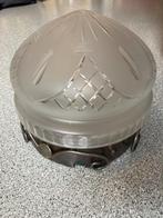 Zeldzaam antieke kristallen lamp met zwaar messing armatuur., Antiek en Kunst, Antiek | Lampen, Ophalen of Verzenden