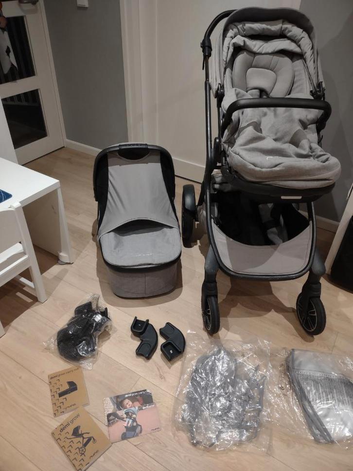 Nuna Demi Grow kinderwagen compleet, Kinderen en Baby's, Kinderwagens en Combinaties, Gebruikt, Combiwagen, Overige merken, Duowagen