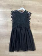 Jurk zwart kant met tule maat 134/140 Nieuwstaat, Kinderen en Baby's, Kinderkleding | Maat 134, Ophalen of Verzenden, Zo goed als nieuw