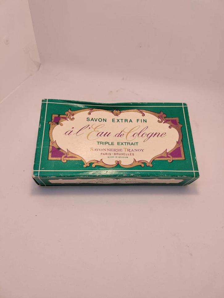 Vintage Savon Tranon Eau de Cologne Zeep, Verzamelen, Porselein, Kristal en Bestek, Gebruikt, Overige typen, Overige materialen