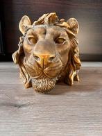Gouden leeuwenkop 25 cm, Ophalen of Verzenden, Zo goed als nieuw, Dier