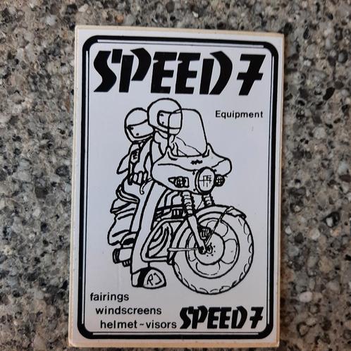 Vintage sticker toermotor weg motor Speed 7 strip, Verzamelen, Stickers, Zo goed als nieuw, Ophalen of Verzenden