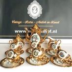 22 Karat gold Bavaria Waldershof mokka servies compleet