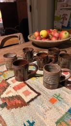 7 vintage mokjes kleine bekers de Vuurvogel Milsbeek, Ophalen of Verzenden