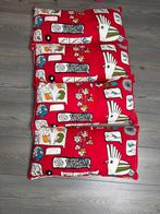 Set van 4 decoratieve kussens met vogelmotief ikea, Ophalen, Zo goed als nieuw, Rood, Rechthoekig