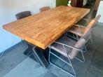 Pronto Mazzo eettafel 220 x 105 teak, Huis en Inrichting, Tafels | Eettafels, Ophalen, Gebruikt, 100 tot 150 cm, 200 cm of meer