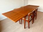 Prachtige Deense vintage eettafel + stoelen! Denmark design!, Huis en Inrichting, Tafels | Eettafels, Ophalen, Zo goed als nieuw