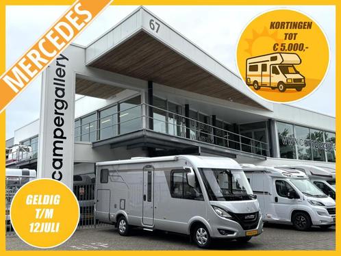 Hymer B600 MERCEDES AUTOMAAT ENKELE BEDDEN HEFBED VOL OPTIES, Caravans en Kamperen, Campers, Bedrijf, Integraal, tot en met 3