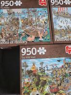 3 puzzels 950 stukjes Pieces of History. In een koop 17.50, Hobby en Vrije tijd, Denksport en Puzzels, Ophalen of Verzenden, Zo goed als nieuw
