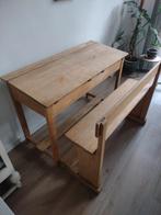 Oude lessenaar met bankje, Huis en Inrichting, Ophalen, Gebruikt, Bureau