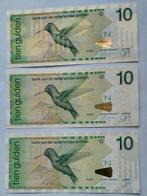 3 x 10 gulden 1998., Postzegels en Munten, Bankbiljetten | Nederland, Ophalen of Verzenden, 10 gulden