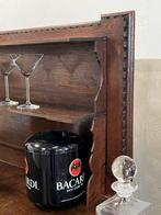 Antiek barmeubel, drankkast, uitklapbaar ca. 1820, Antiek en Kunst, Antiek | Meubels | Kasten, Ophalen of Verzenden