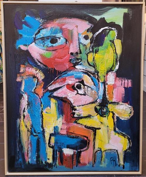 Peter HERMANS, Van boven, Antiek en Kunst, Kunst | Schilderijen | Abstract, Ophalen