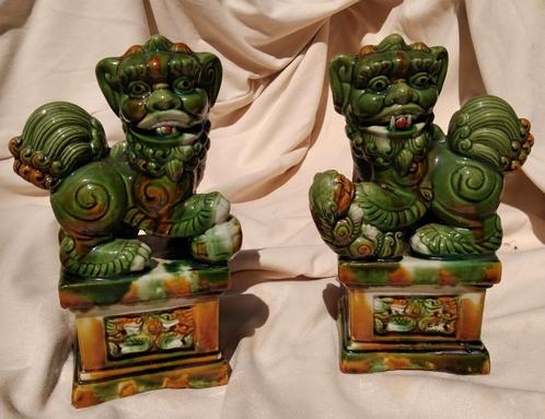 Zeldzaam paar keramieken Chinese Foo dogs waakhonden, Antiek en Kunst, Antiek | Keramiek en Aardewerk, Ophalen