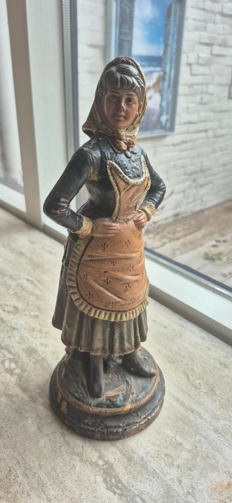 Vintage Boerin Beeldje Delfzijl ophalen, Antiek en Kunst, Kunst | Beelden en Houtsnijwerken, Ophalen of Verzenden